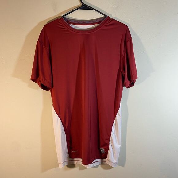 Nike Pro Tight Dri Fit Size XXL Red White - Picture 4 of 8
